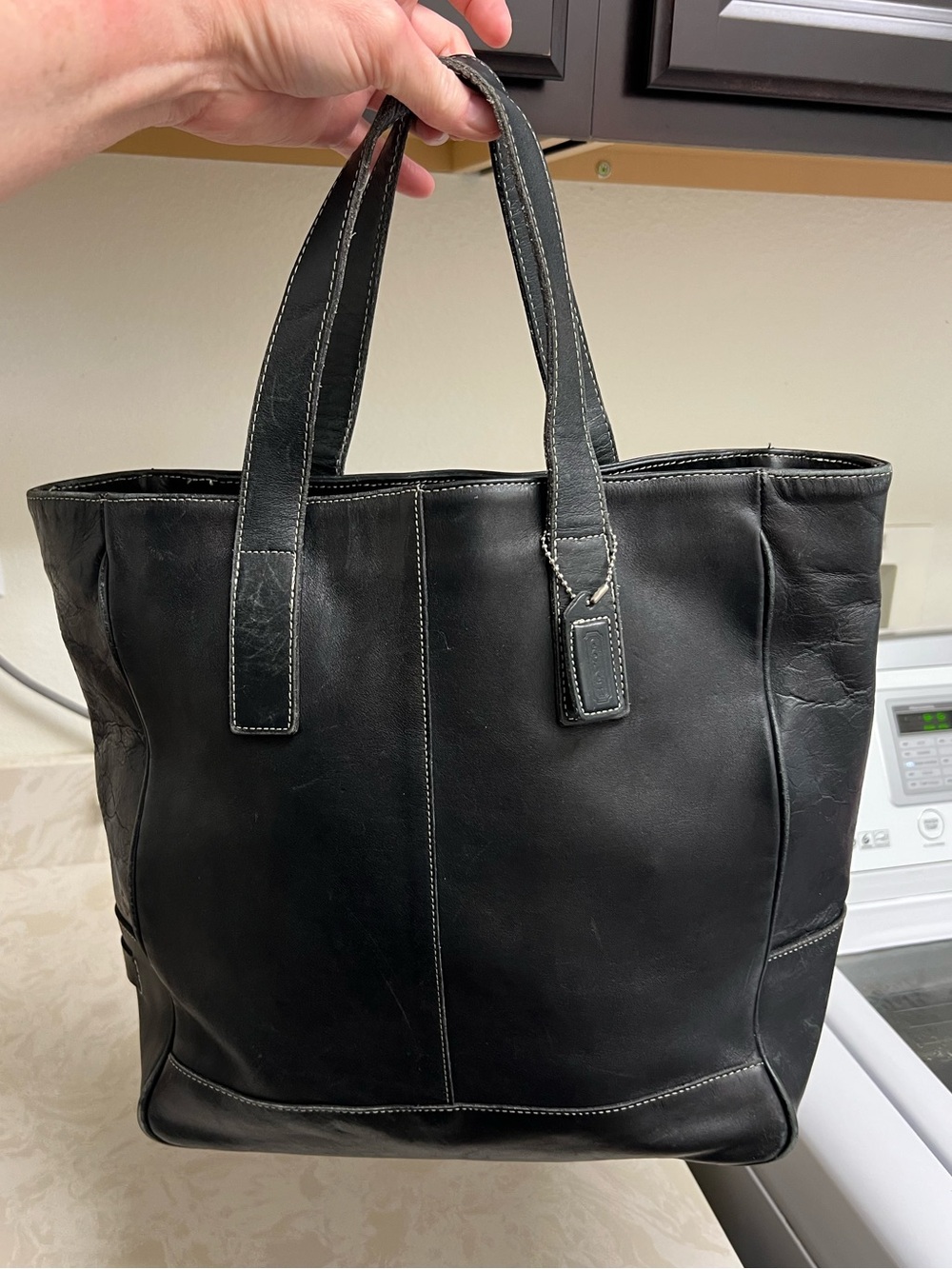 Vintage Coach Hampton Zip Top Tote Bag Style # 7788